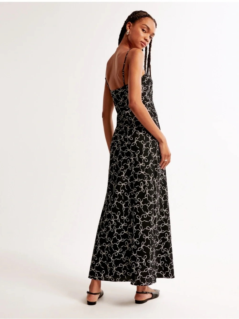 Black slip dress
